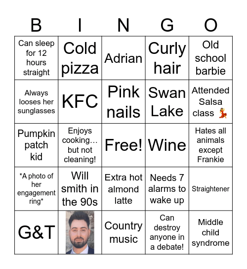 Nounas bingo Card
