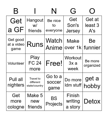 2024 Bingo Card
