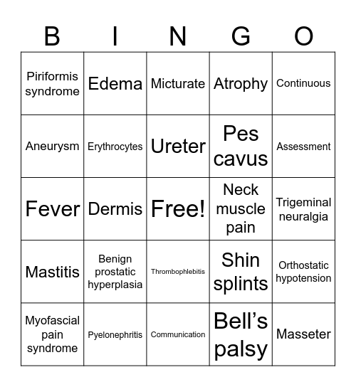 PNW path final Bingo Card