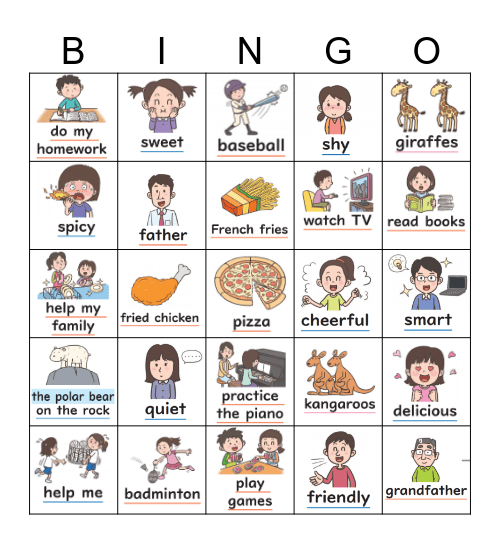 EA Forest with photos Bingo Card