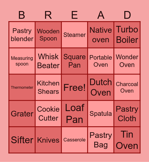 Maxene Pecore Bingo Card