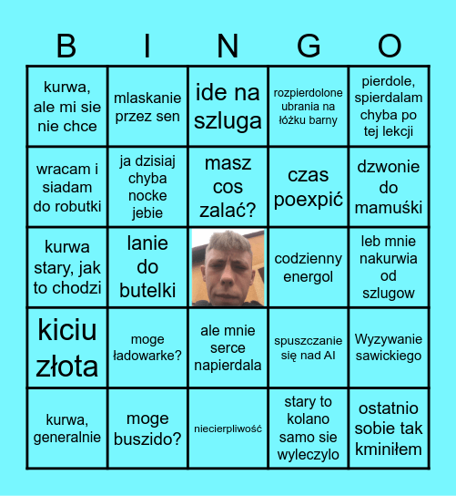 Bażantowskie bingo Card