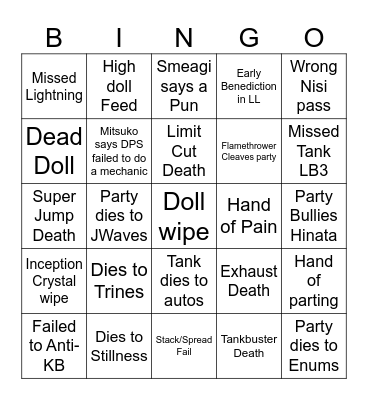 TEA Prog Bingo Card