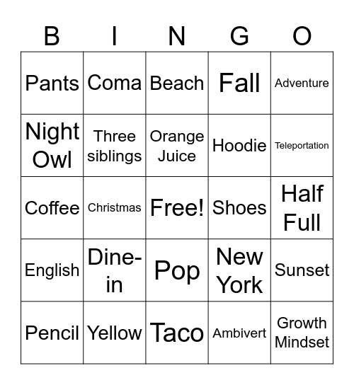 Safia Ait Hmidane Bingo Card