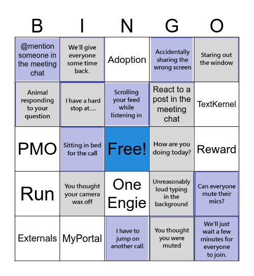 SEZAME Kick-Off Bingo Card