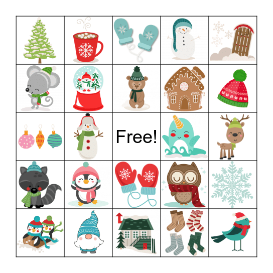 Winter BINGO Card