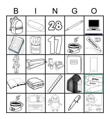 Semester 2 Bingo Card