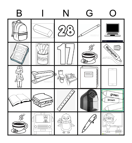 Semester 2 Bingo Card