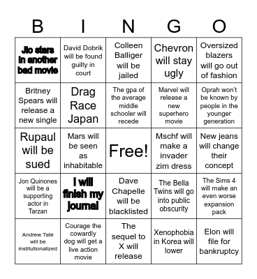 Bingo Card