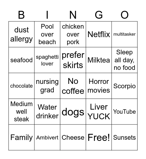 May BINGO! Bingo Card