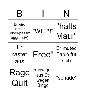 Leon Bingo Card