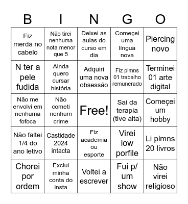 2024 do mat Bingo Card