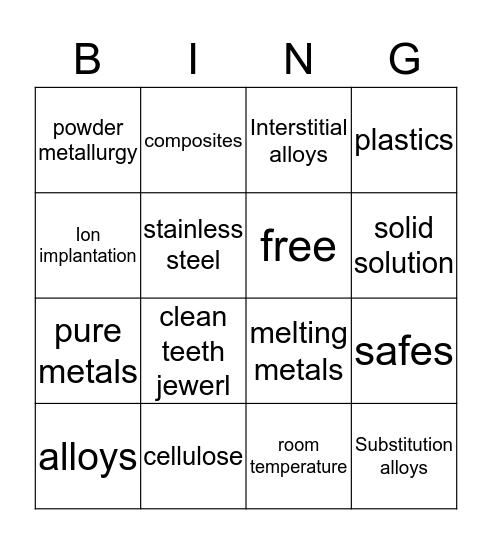 4.2 bingo  Bingo Card