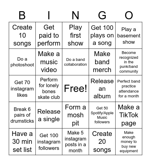 TTHUNDA 2024 Bingo Card