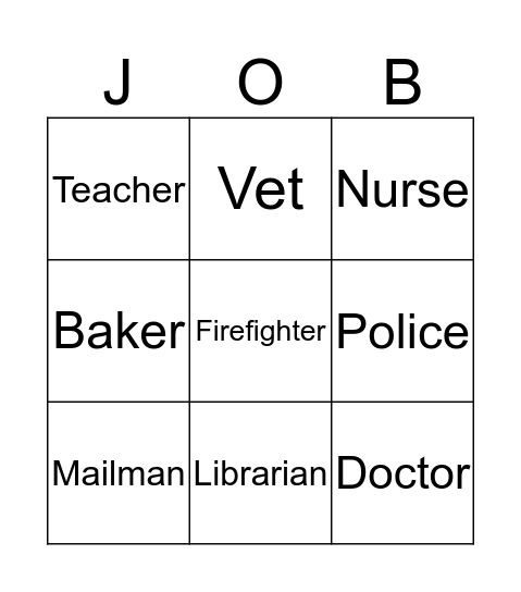 Our Community  Bingo Card