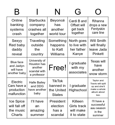 2024 Bingo Card