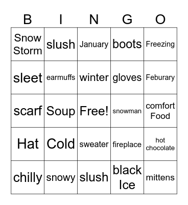 AEP Bingo Card