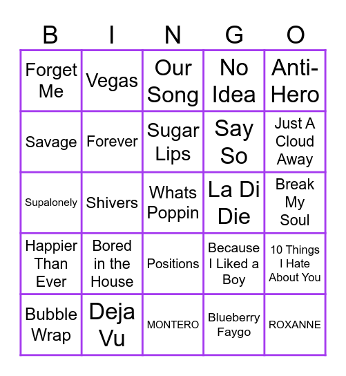 TikTok #2 Bingo Card