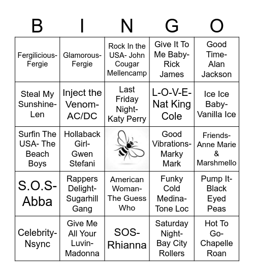Spelling Bee (Full) Bingo Card