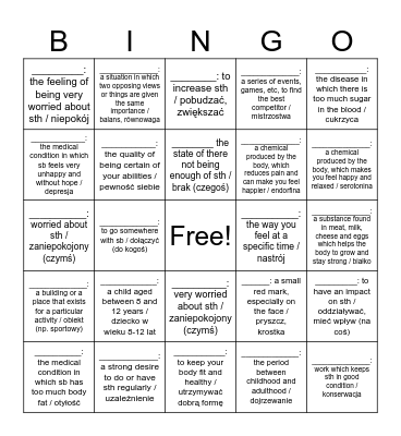 Module 3 part 1 Vocabulary Bingo Card