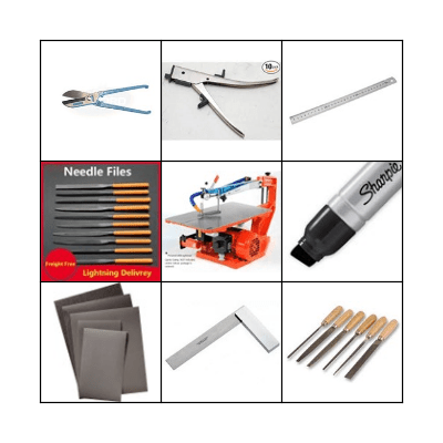 Metal work tool Bingo Card
