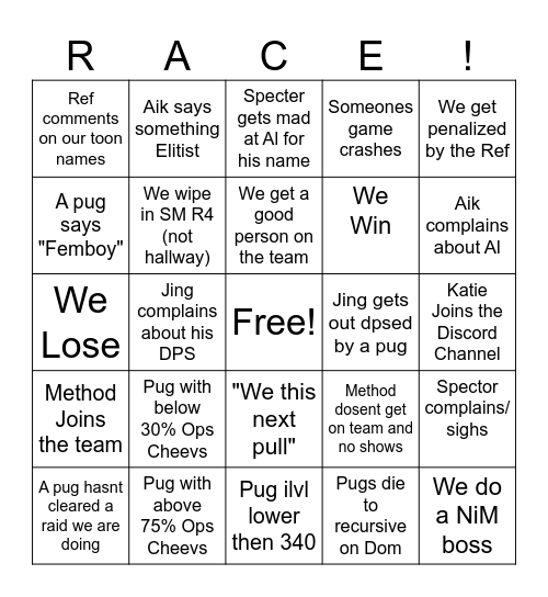 Jingo Bingo Card