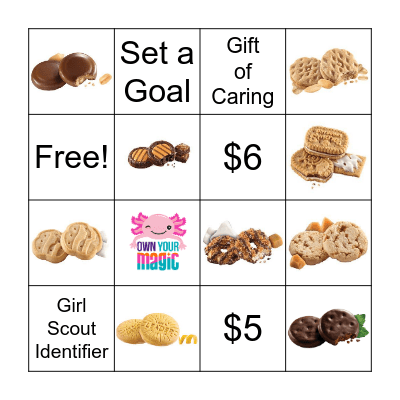 GSCB Cookie Bingo Card