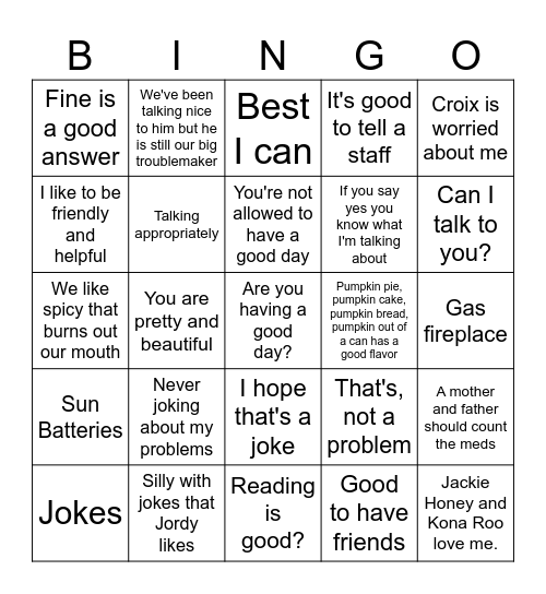 TWC BINGO Card