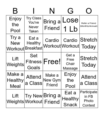 Member Appreciation Bingo Card
