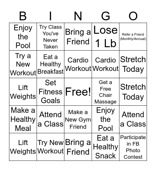 Member Appreciation Bingo Card