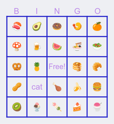 animal world Bingo Card