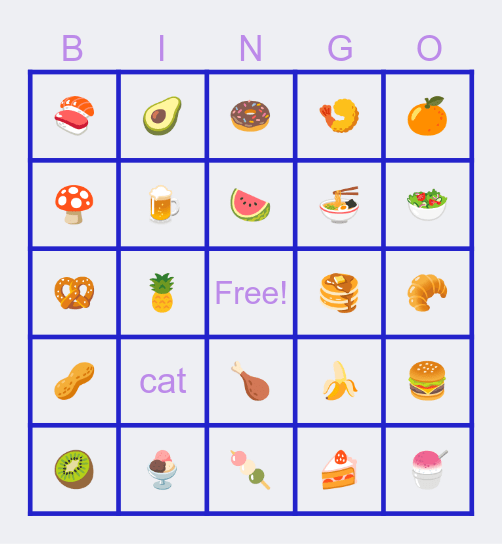 animal world Bingo Card