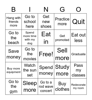 2024 Predictions Bingo Card