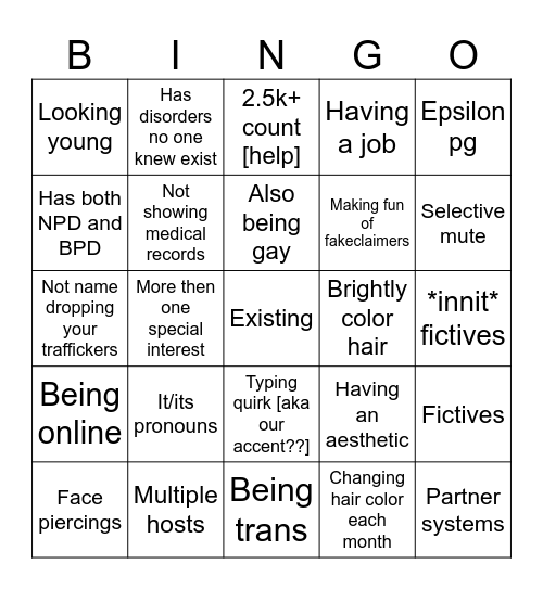 Bingo Card