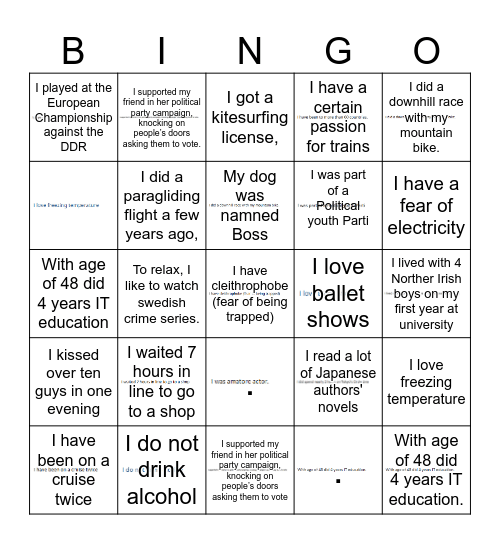 Icebreaker Bingo: Find the one who Bingo Card