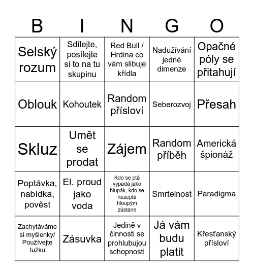 ZVELEBINGO Card