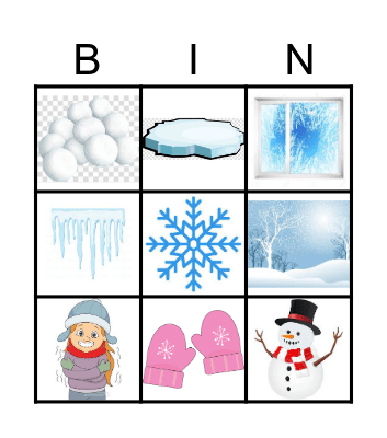 Winter Bingo Card