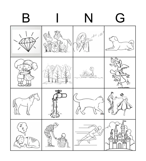 Le Chat et la Lune (side 1) Bingo Card