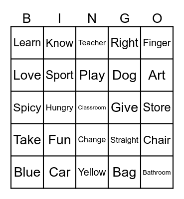 AS-SALT BINGO Card