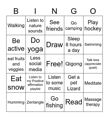 Group 6 Sheet 1 Bingo Card