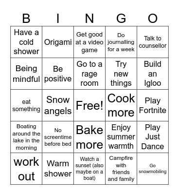 Group 6 Sheet 2 Bingo Card