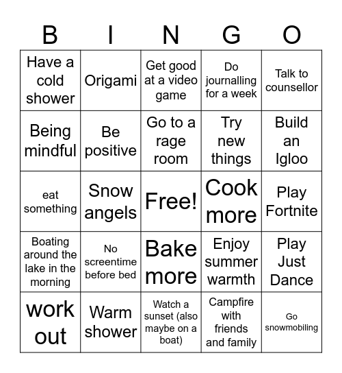 Group 6 Sheet 2 Bingo Card