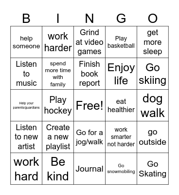 Group 7 Sheet 1 Bingo Card