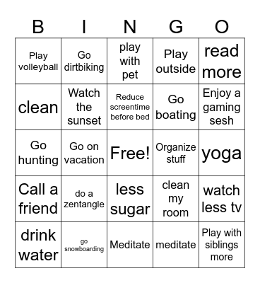 Group 7 sheet 2 Bingo Card