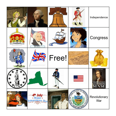 America's Fight for Freedom Bingo Card