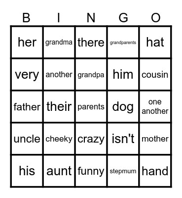 Unit 2 - 234-235 Bingo Card
