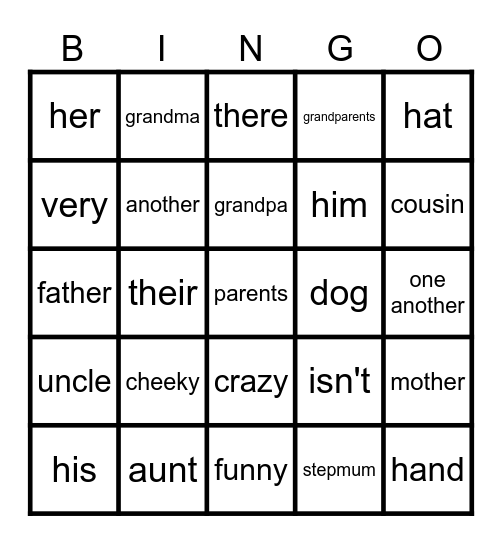 Unit 2 - 234-235 Bingo Card