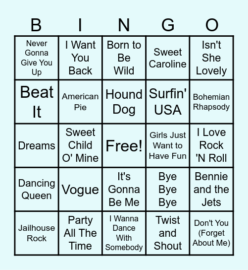 Holiday Bingo Card