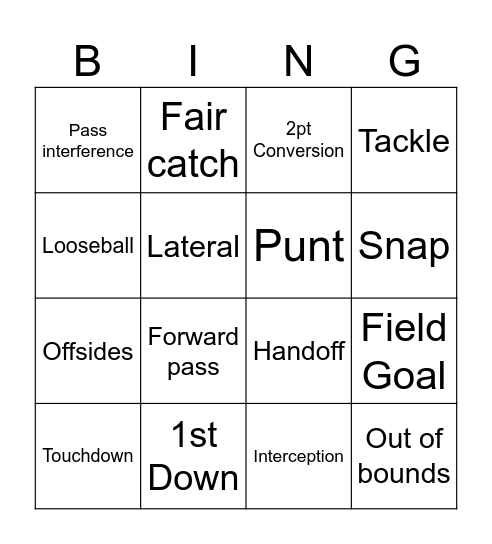 LVIII Bingo Card