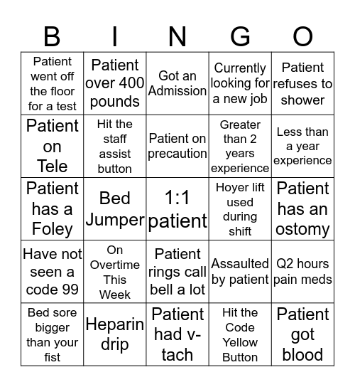 2 West BINGO Card